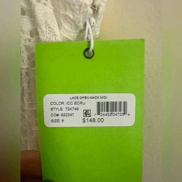 Sam edelman lace open back midi dress size 6 - Picture 14 of 16